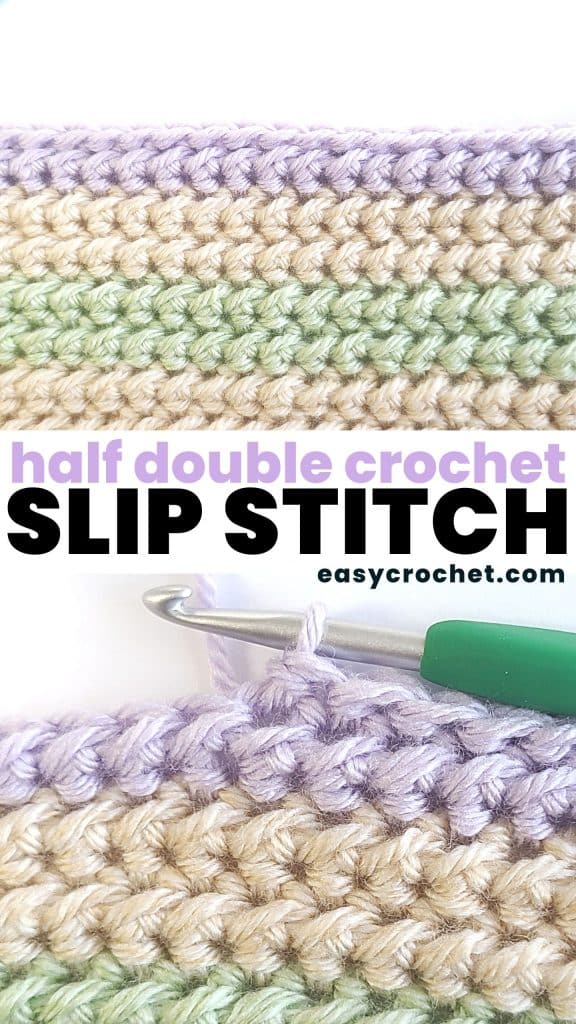 Half Double Crochet Slip Stitch Hdc Slst For Beginners Easy Crochet