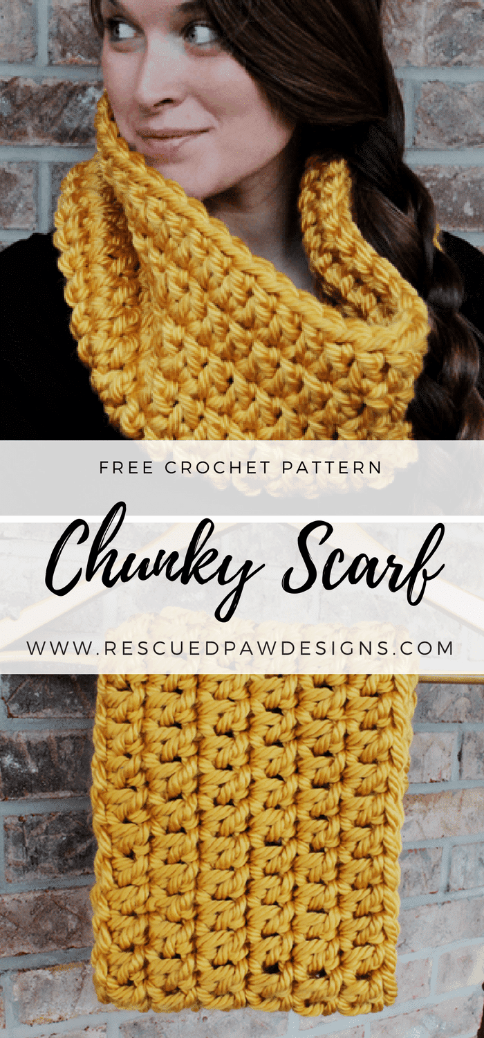 chunky crochet infinity scarf