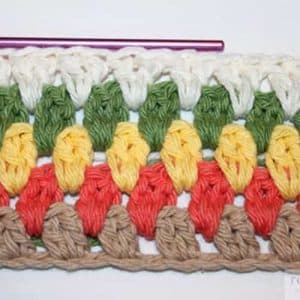 Double Crochet Cluster Stitch Tutorial
