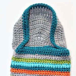 Hooded Crochet Baby Blanket
