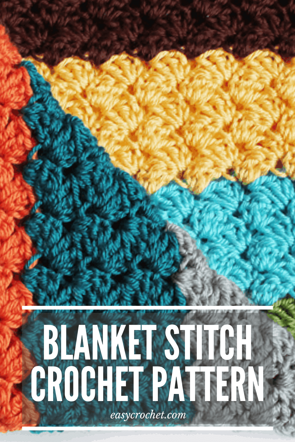 Learn how to crochet the easy blanket stitch with this free crochet stitch tutorial that is perfect for blankets, and many other crochet projects! via @easycrochetcom