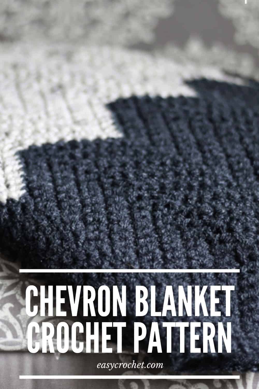 Chevron Crochet Blanket Pattern - Use this FREE crochet pattern to create your next chevron throw blanket. easycrochet.com via @easycrochetcom