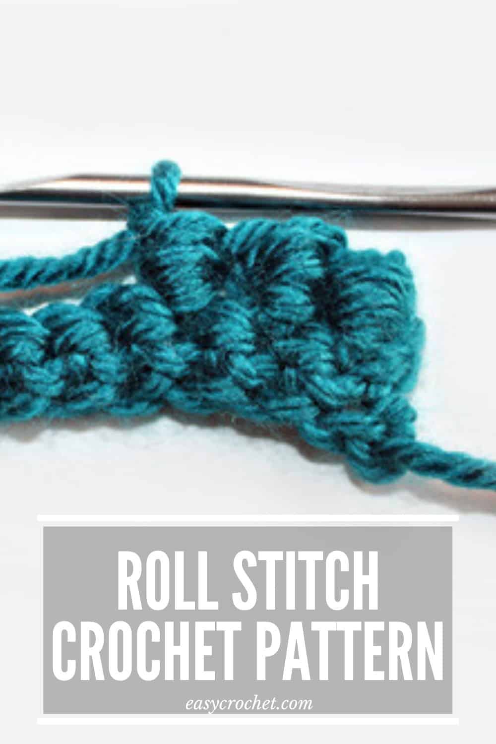 Bullion or Roll Stitch Crochet Tutorial via @easycrochetcom