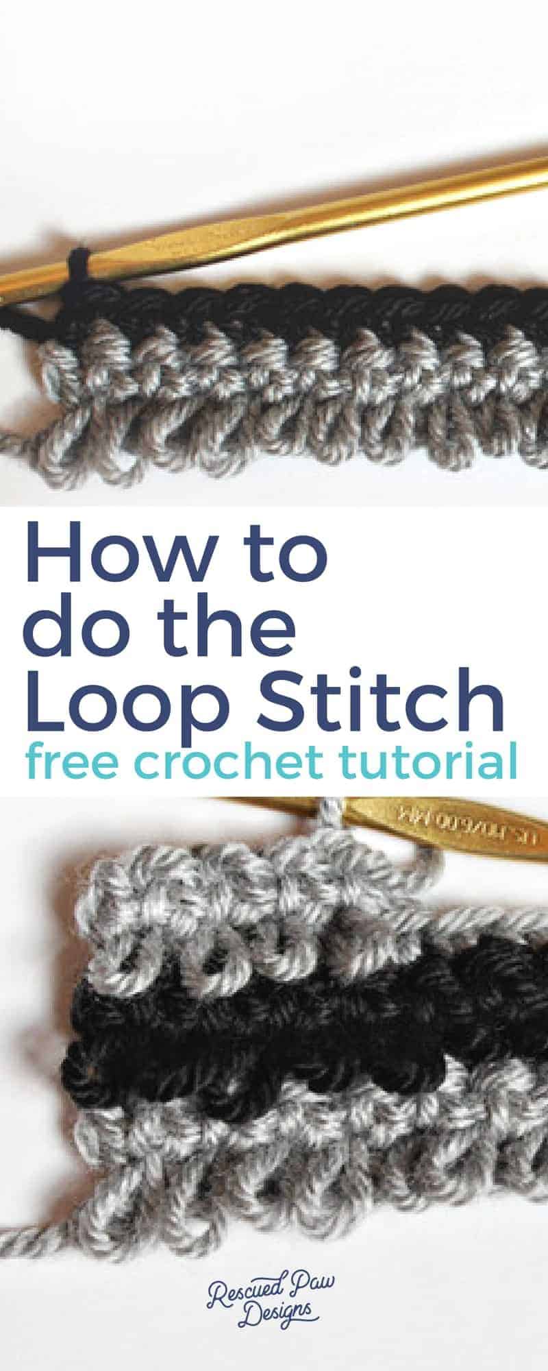 Learn How to do the Loop Stitch in Crochet! 
