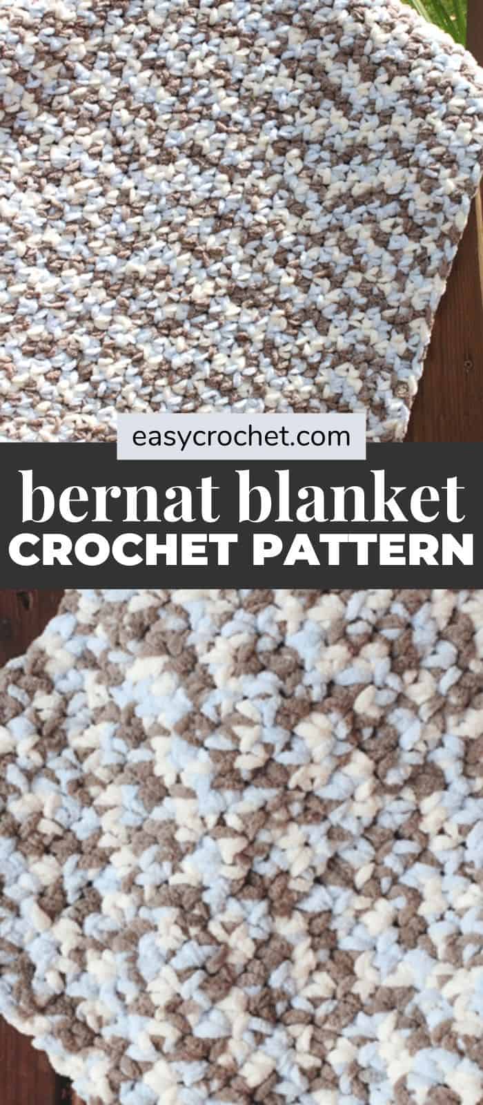Make this easy to crochet baby blanket with this free crochet pattern from Easy Crochet. Great pattern for new crocheters or beginners. via @easycrochetcom