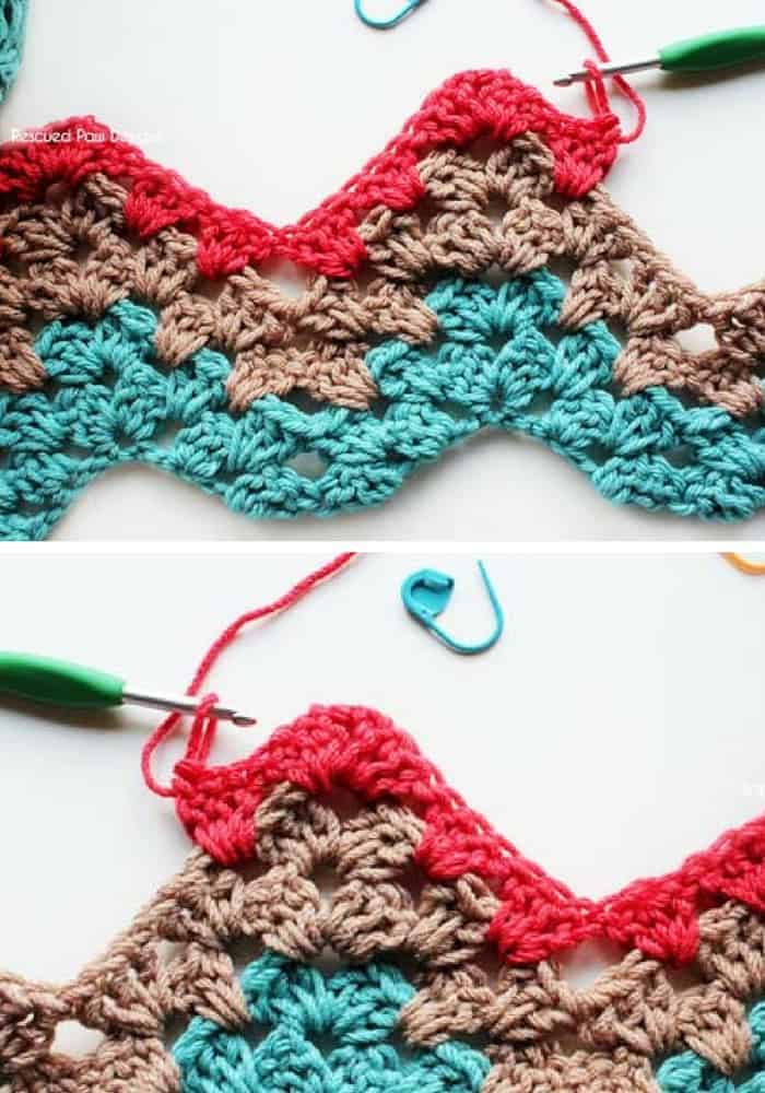 Crochet Ripple Blanket Tutorial