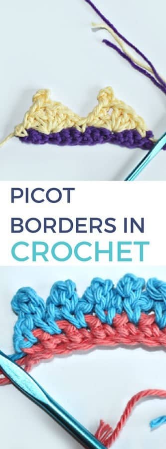 How to Do Picot Borders in Crochet - Easy Crochet - Free Crochet Tutorial