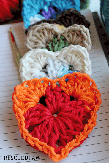 Crochet Granny Heart Pattern