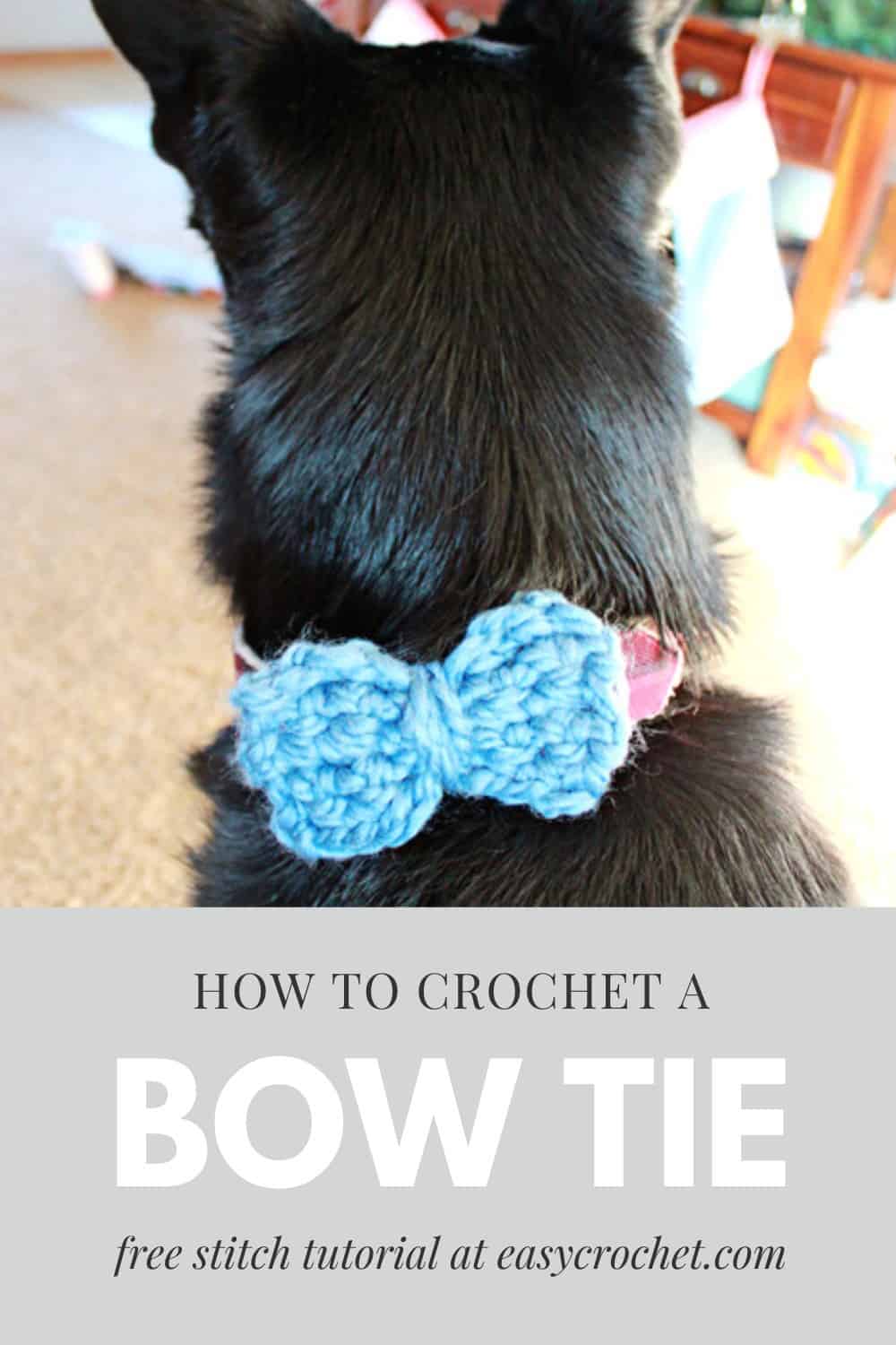 Free Crochet Bow Tie Pattern from Easy Crochet at easycrochet.com via @easycrochetcom