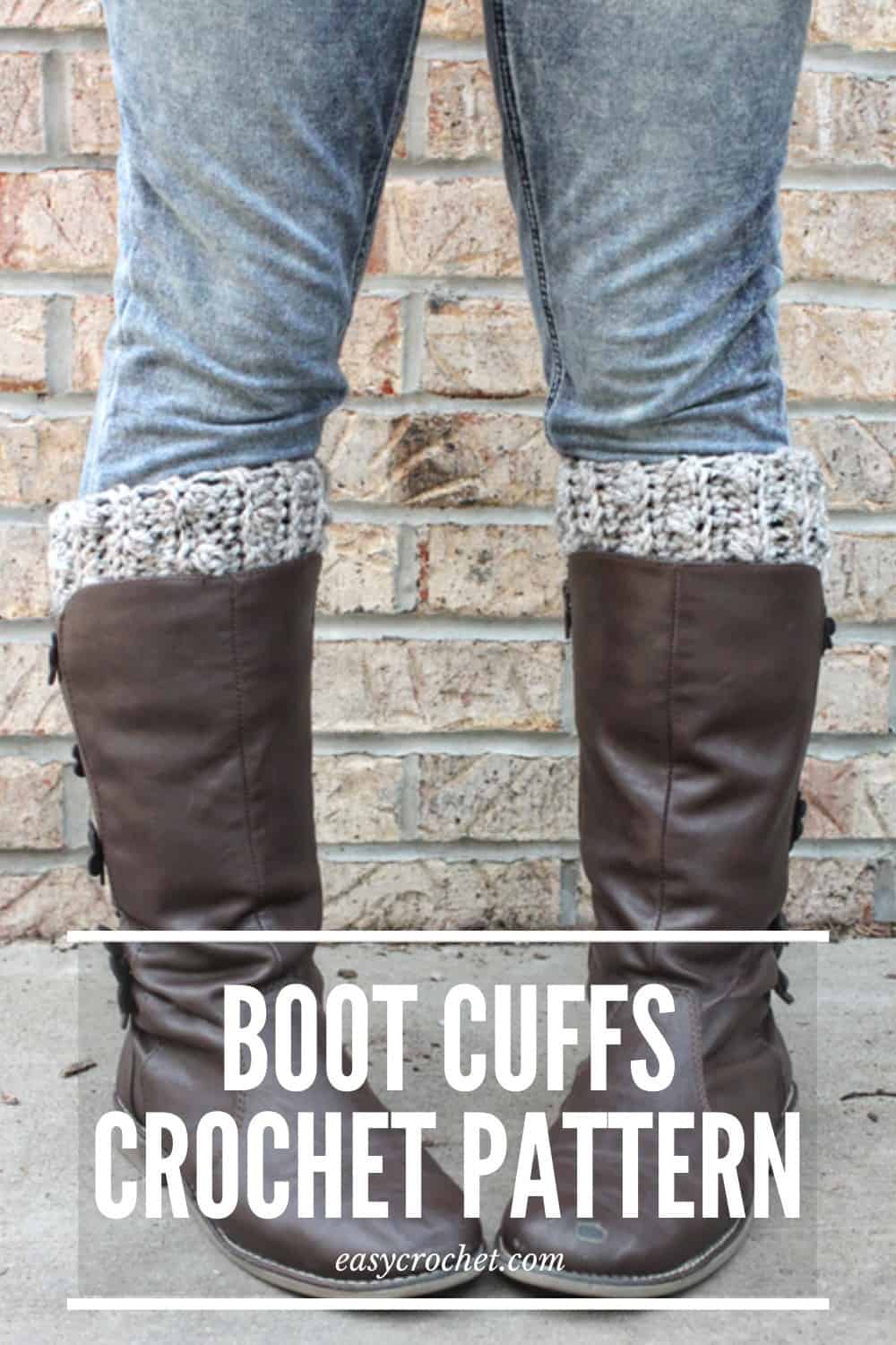 Free Crochet Boot Cuff Pattern by Easy Crochet via @easycrochetcom