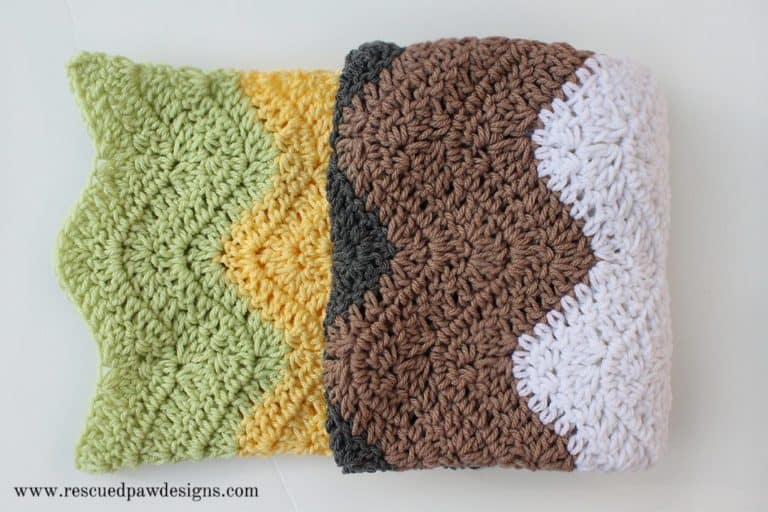 MOdern Ripple Crochet Car Seat Blanket Pattern