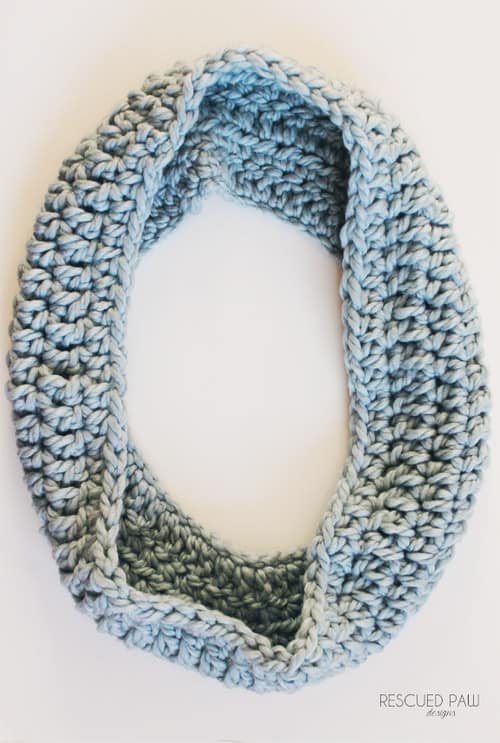 The Charlie Easy Crochet Infinity Scarf