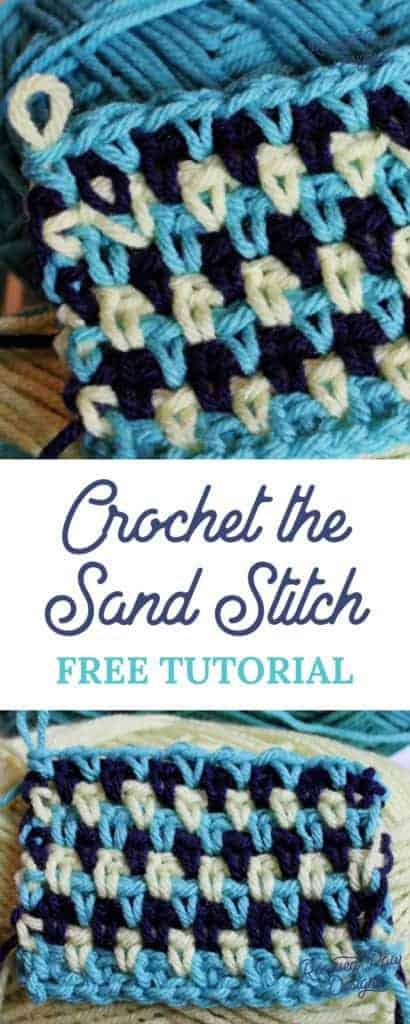 The crochet sand stitch 