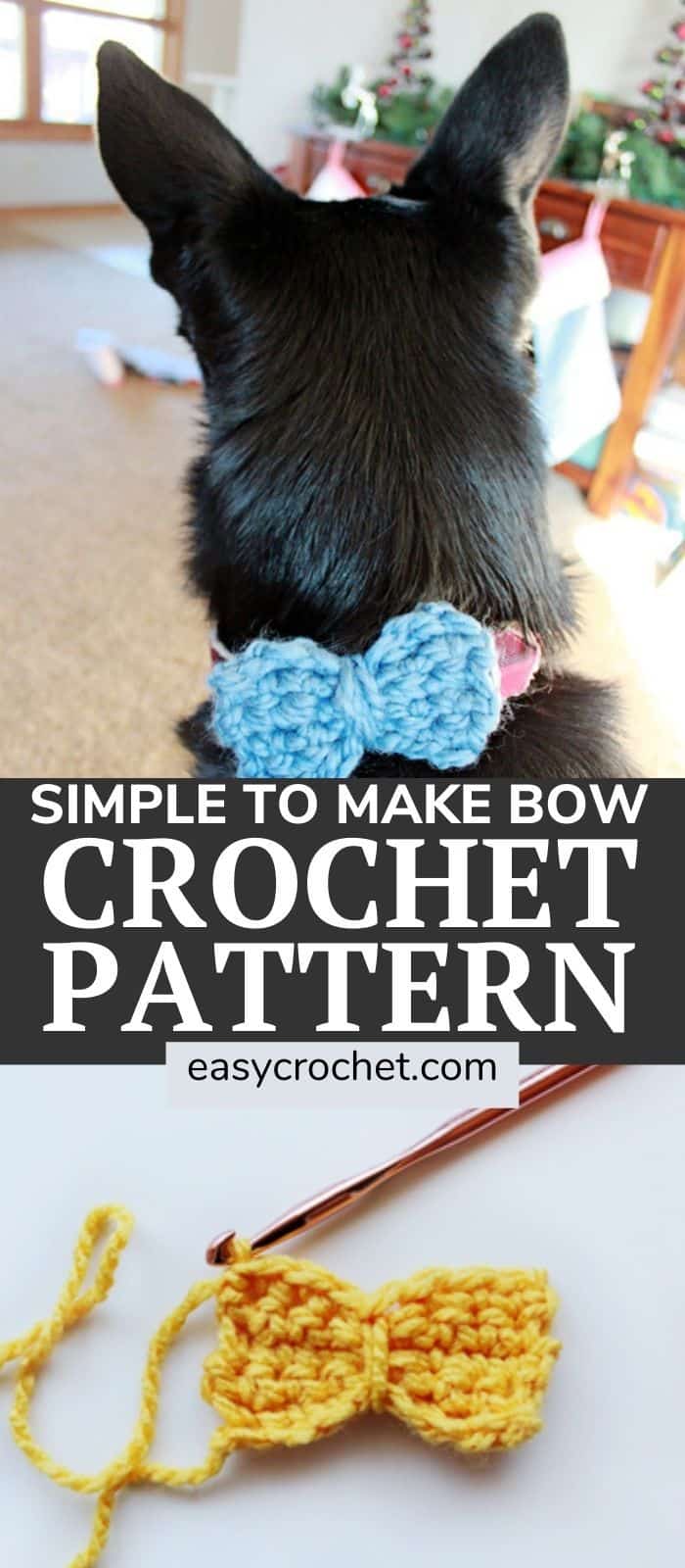 Free Crochet Bow Tie Pattern from Easy Crochet at easycrochet.com via @easycrochetcom