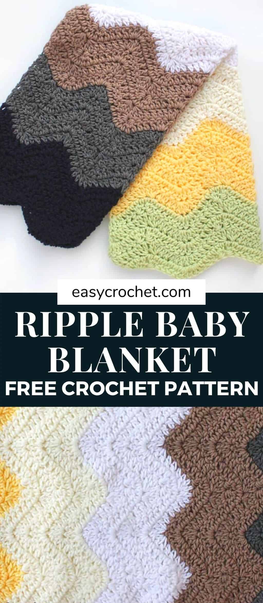 FREE crochet baby blanket pattern for a car seat, stroller or more! via @easycrochetcom