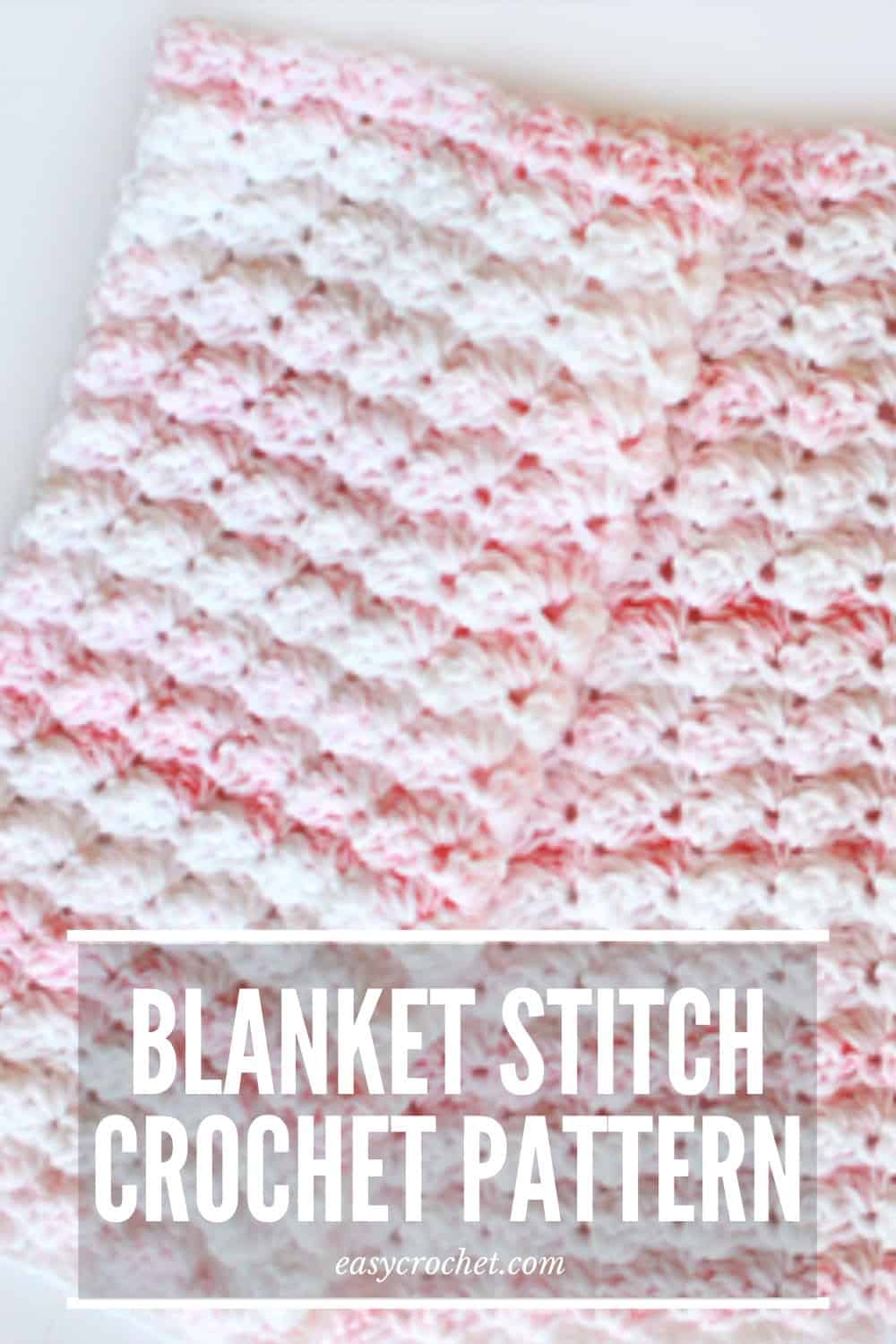 Easy Crochet Blanket Stitch Baby Blanket via @easycrochetcom