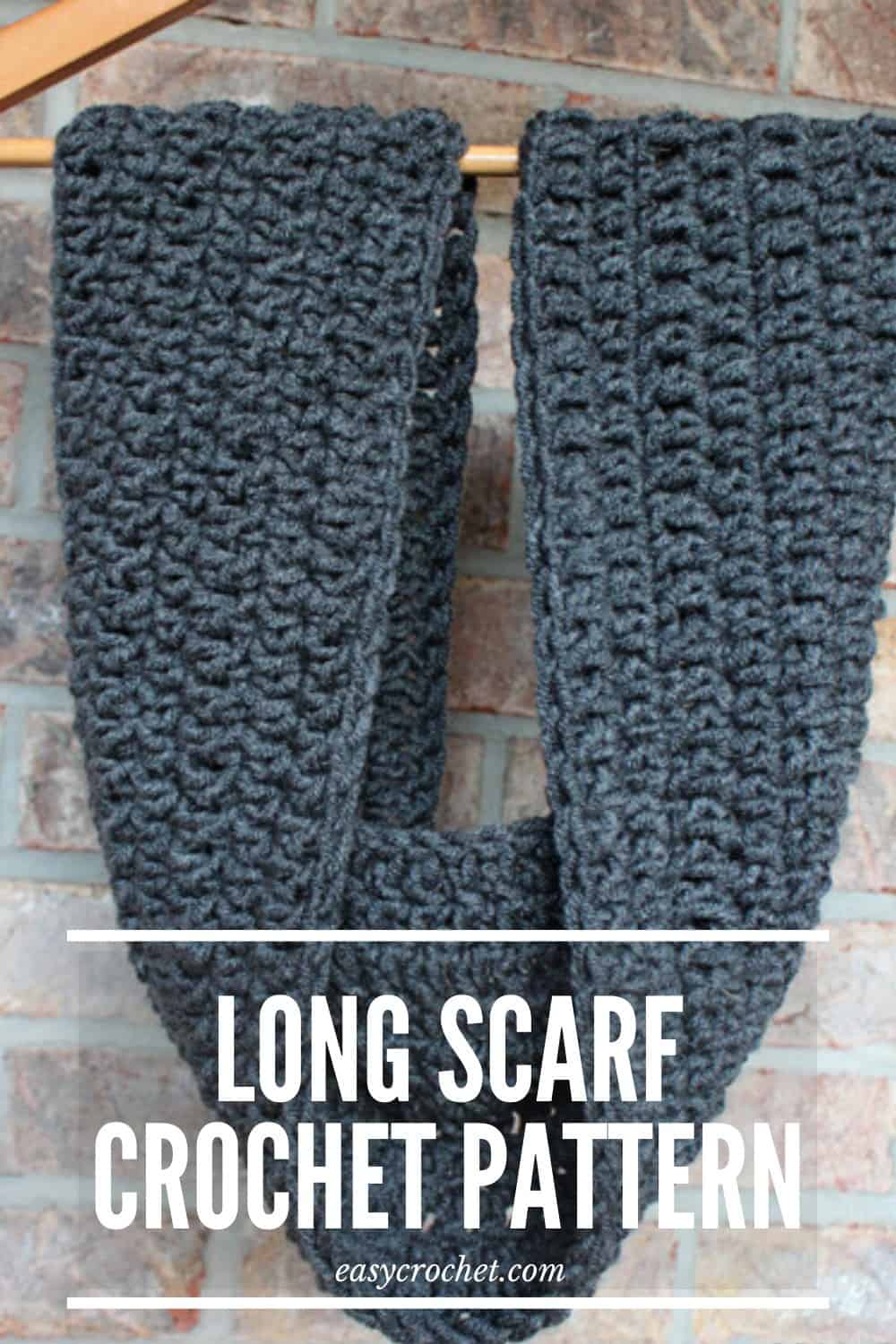 Long Crochet Scarf Pattern via @easycrochetcom