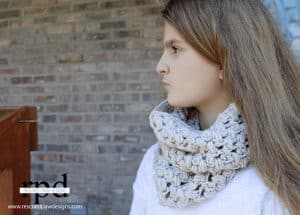 Crochet Puff Stitch Scarf