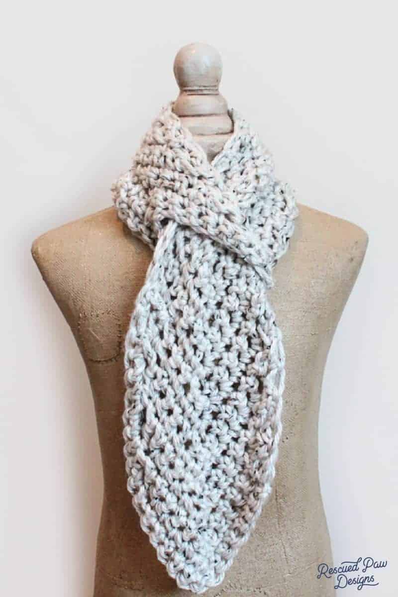 Chunky Scarf Tutorial, Crocheted Hats and Scarves