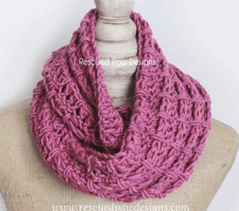 Easy Crochet Cable Stitch Cowl