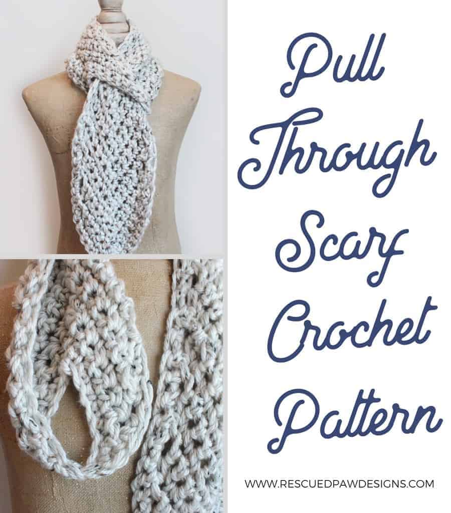 crochet scarf with hole in the middle