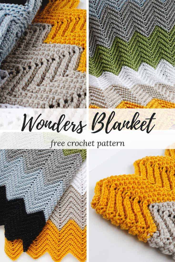 Chevron Crochet Blanket Pattern - Chevron Crochet Baby Blanket Sizes