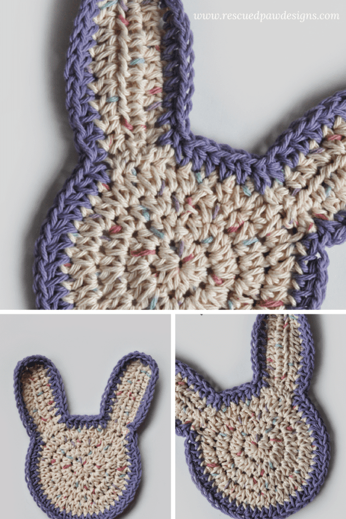 Easter Bunny Washcloth Crochet Pattern