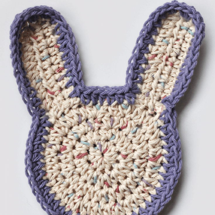 Crochet Easter Bunny Washcloth Pattern