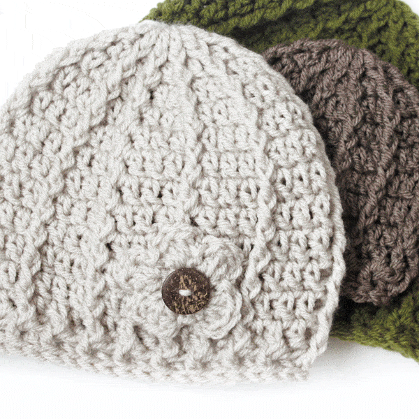 Crochet Beanie Pattern - Swirl Hat by Easy Crochet - Free Crochet Beanie Pattern