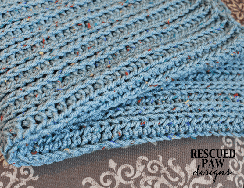Knit Like Crochet Blanket Pattern from Easy Crochet