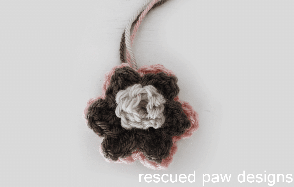Double Layer Rosette Flower Crochet Pattern - Easy Crochet