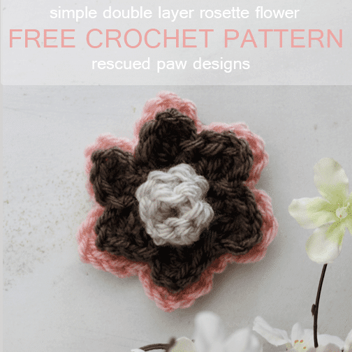 Download Double Layer Rosette Flower Crochet Pattern - EasyCrochet.com