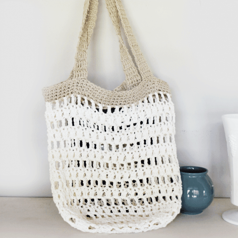 Simple Free Crochet Tote Bag Pattern for Beginners