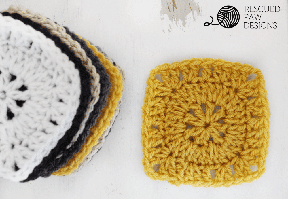 Crochet Pattern for a Simple Square by Easy Crochet