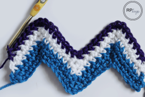 Simple Crochet Chevron Pattern and Tutorial