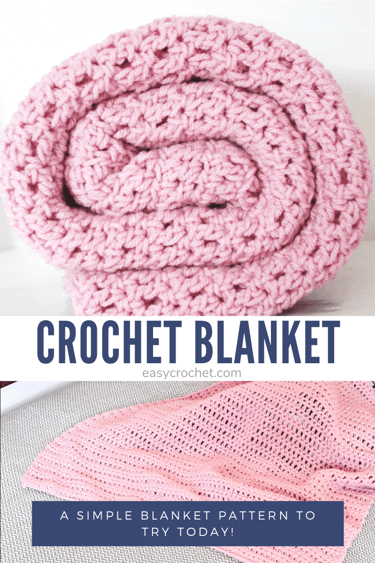 Free and Easy Crochet Blanket Pattern - Easy Crochet Pattern for Beginners