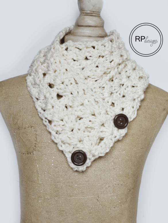 Button Scarf Crochet Pattern - Easy Crochet Patterns