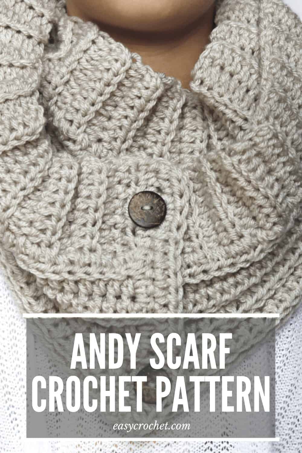 Free Crochet Scarf Pattern is easy to crochet and works up quickly. Get the free crochet pattern and start working on one today! via @easycrochetcom