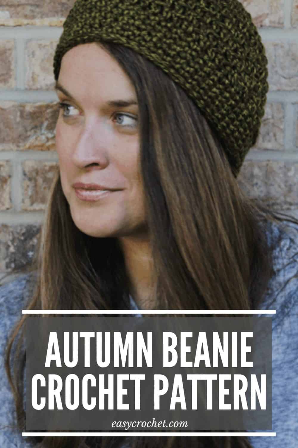 Free Crochet Autumn Beanie Pattern via @easycrochetcom