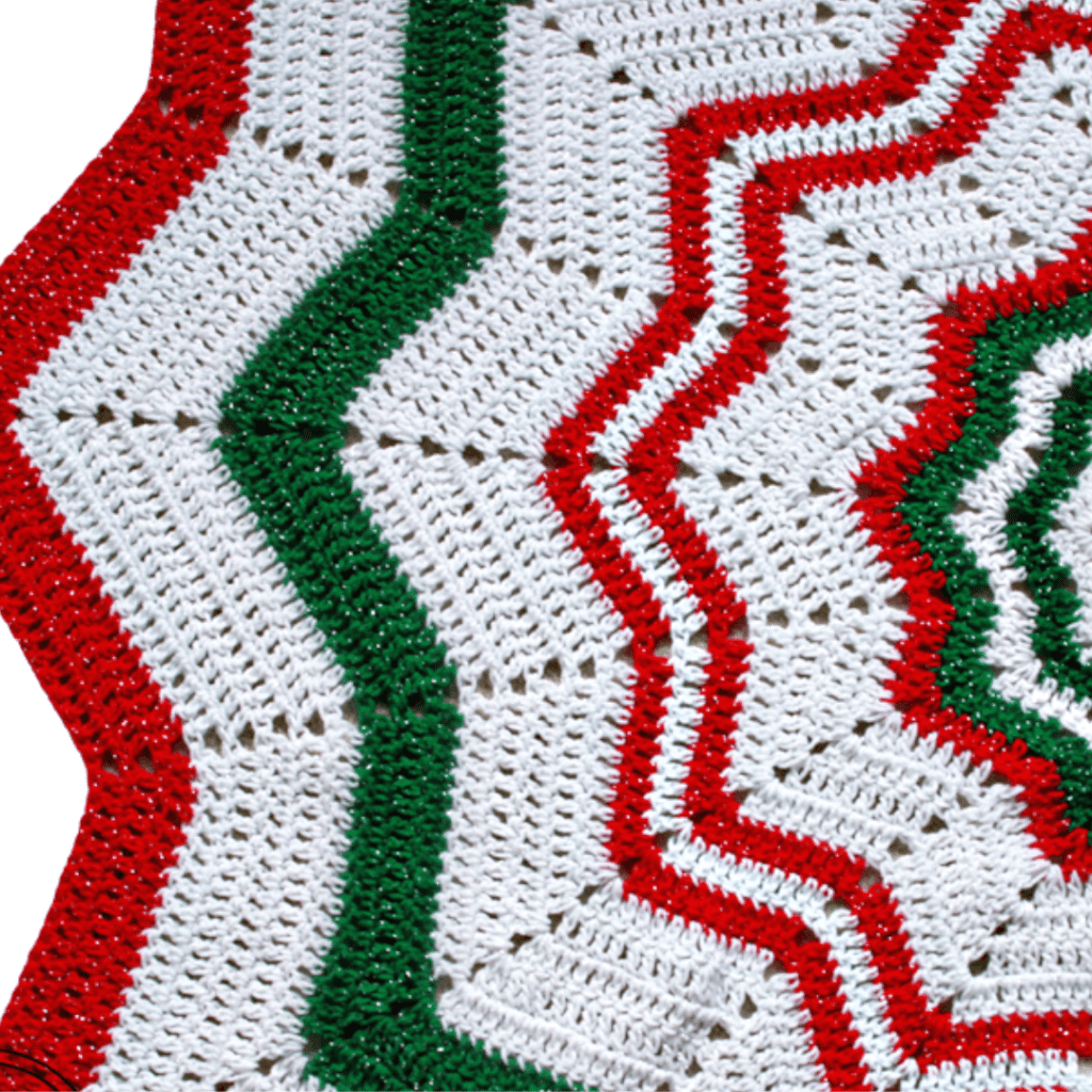 Free Printable Crochet Christmas Tree Skirt Pattern