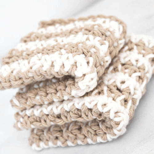 Free Easy Crochet Dishcloth Pattern in Two Sizes