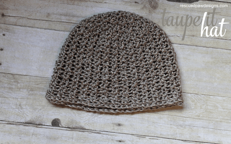 Crochet Beanie Pattern Taupe It by Easy Crochet