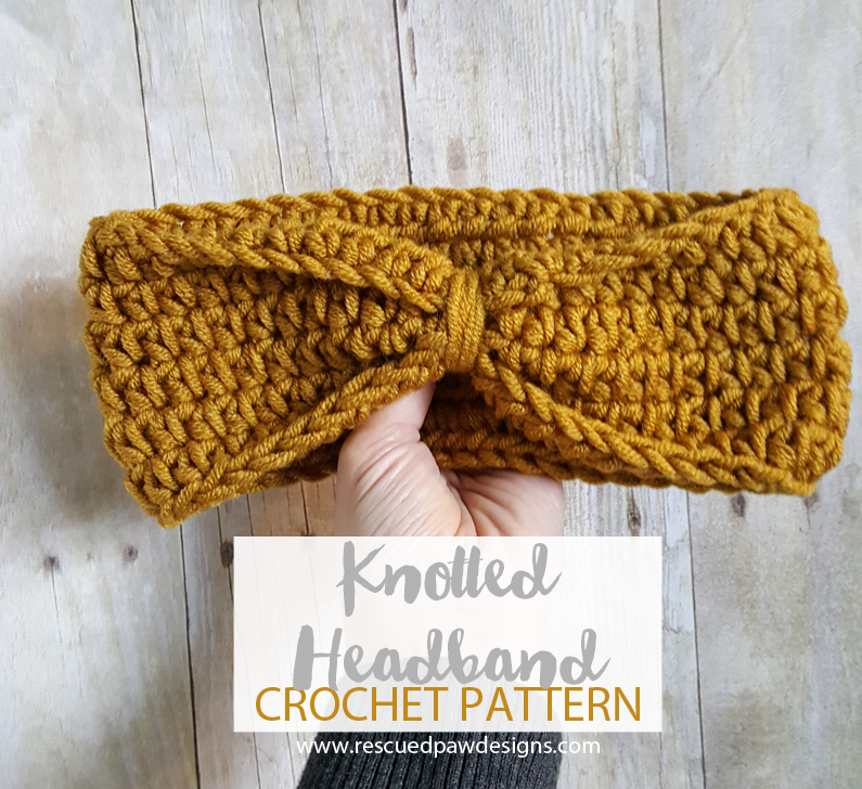  Knotted Headband Crochet Pattern by Easy Crochet