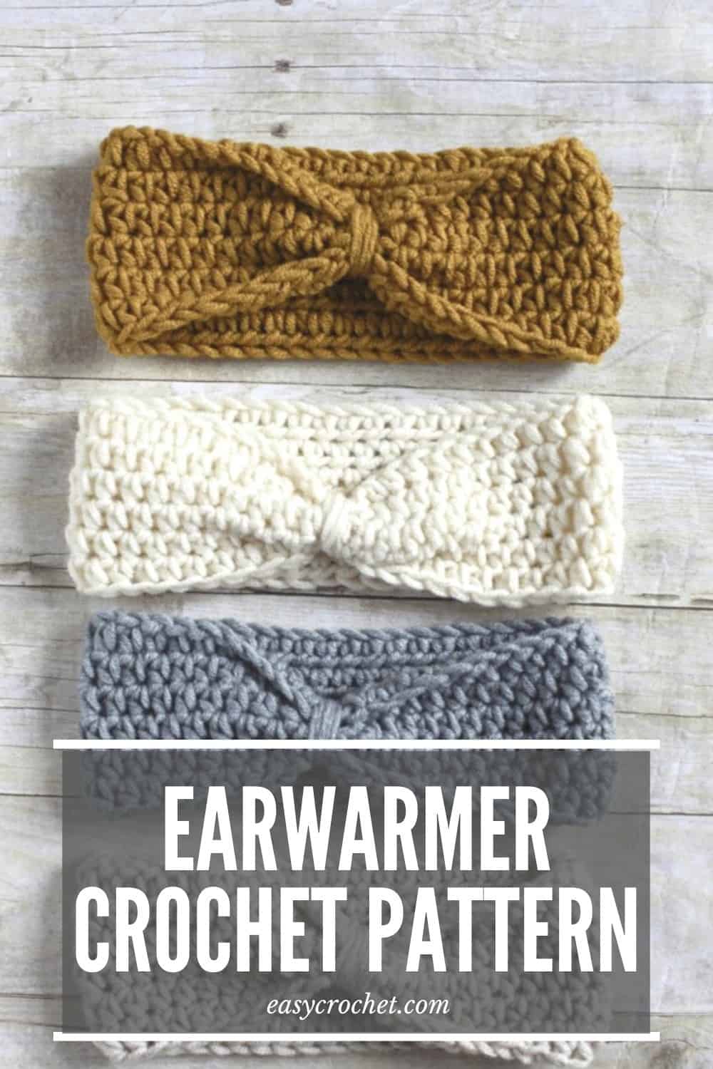 Learn how to make this crochet headband with a knot with our FREE crochet pattern! via @easycrochetcom