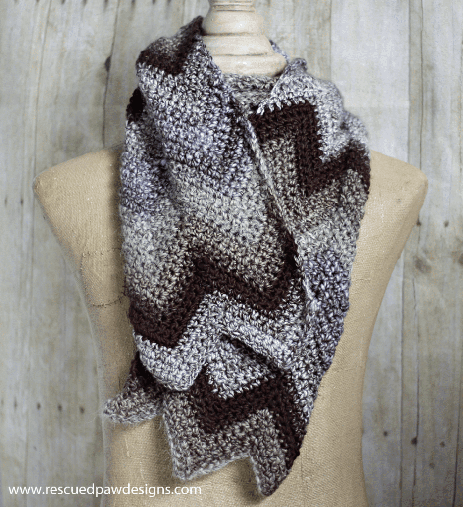 Crochet PATTERN Rise & Shine Chevron Scarf Crochet Scarf -  UK