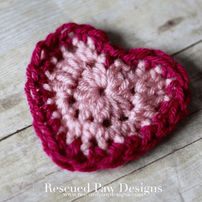 How to Crochet a Heart with Two Colors