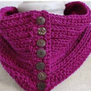 Crochet Button Cowl Pattern The Penn