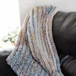 Chunky Crocheted Blanket Pattern in 5 sizes! 
