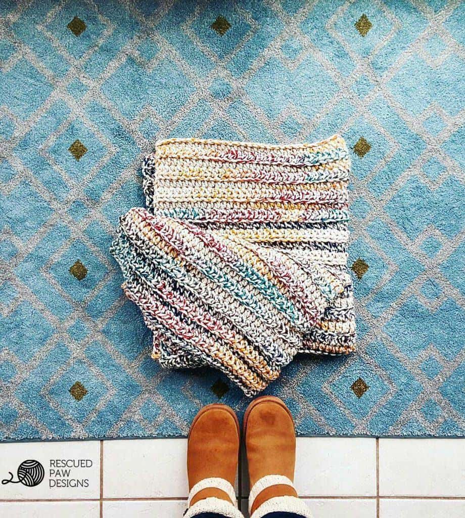 Chunky Crochet Blanket by Easy Crochet