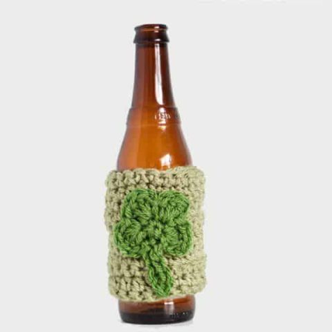 Image for Crochet Shamrock Cozy Pattern for St. Patrick's Day